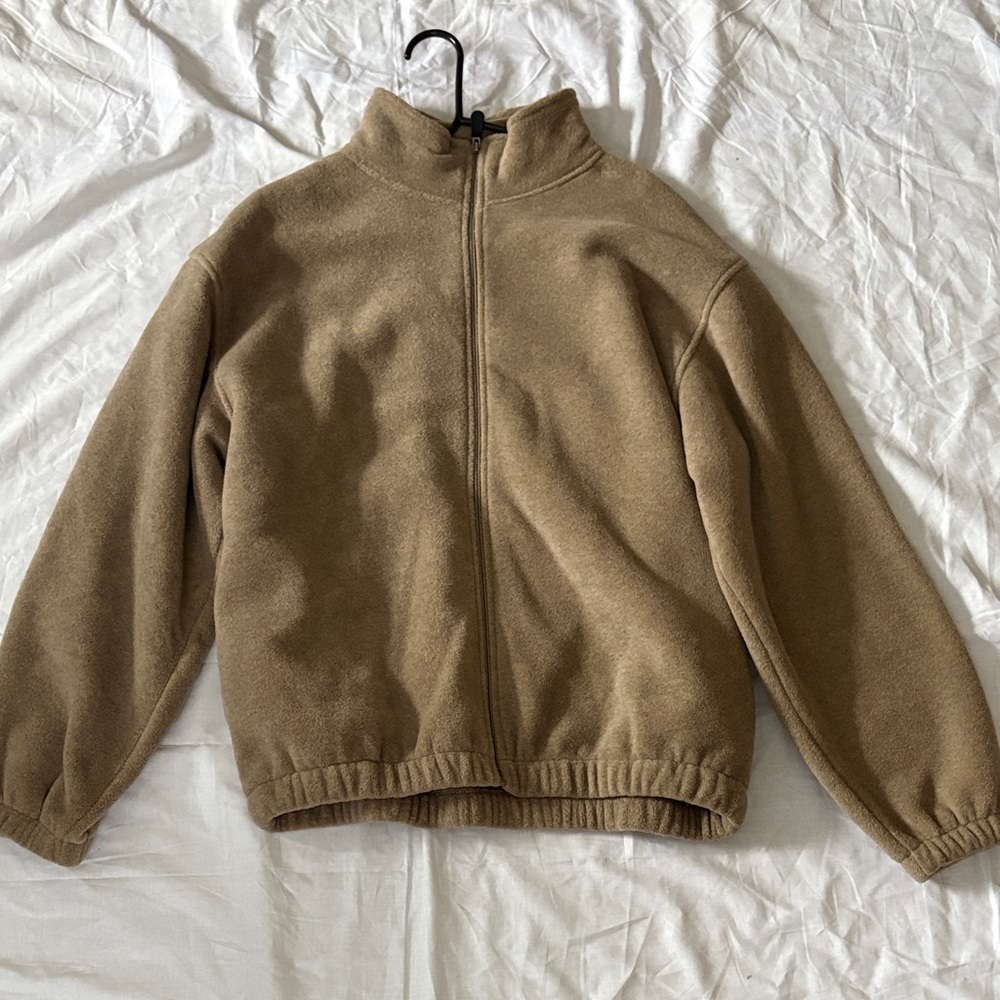 Croft & Barrow Beige Fleece Jacket